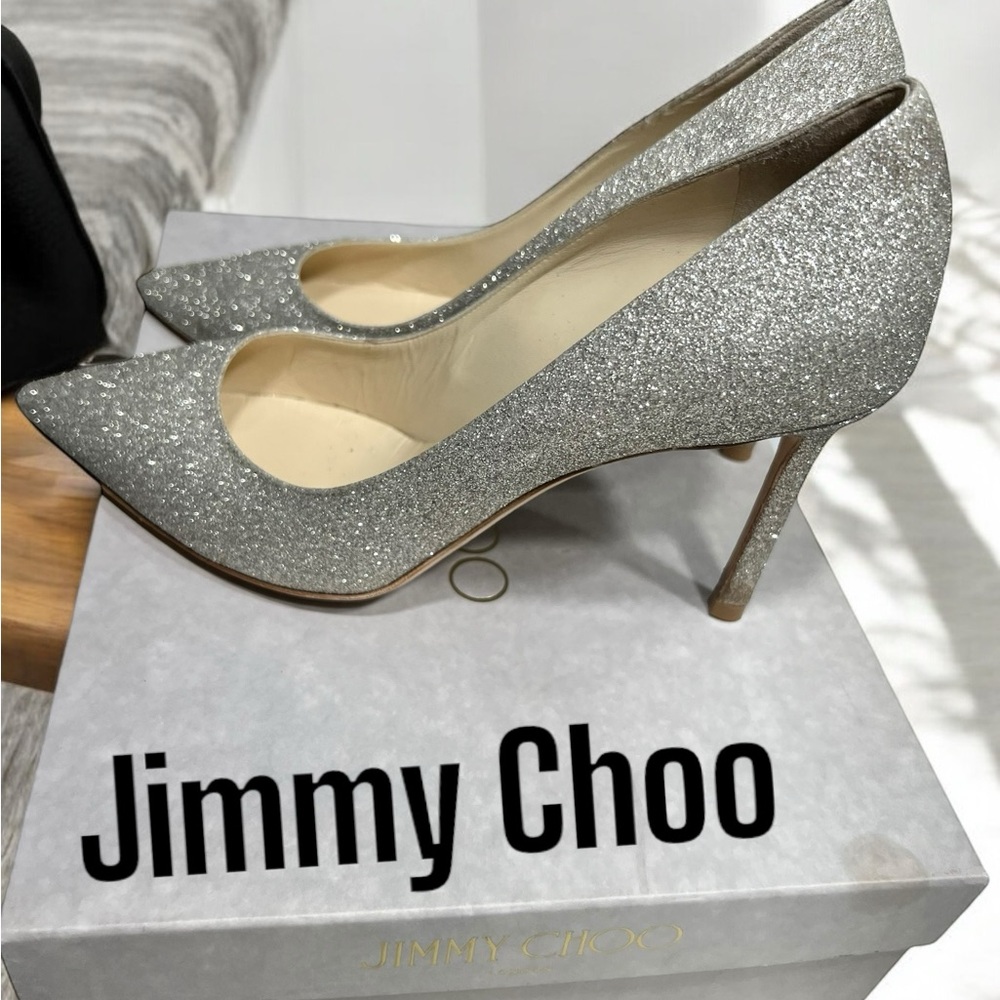 Jimmy Choo Romy 85 stiletto heels sz 38 IT